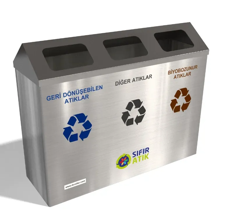 3 lü Geri Dönüşüm Kovaları -GDK-3084