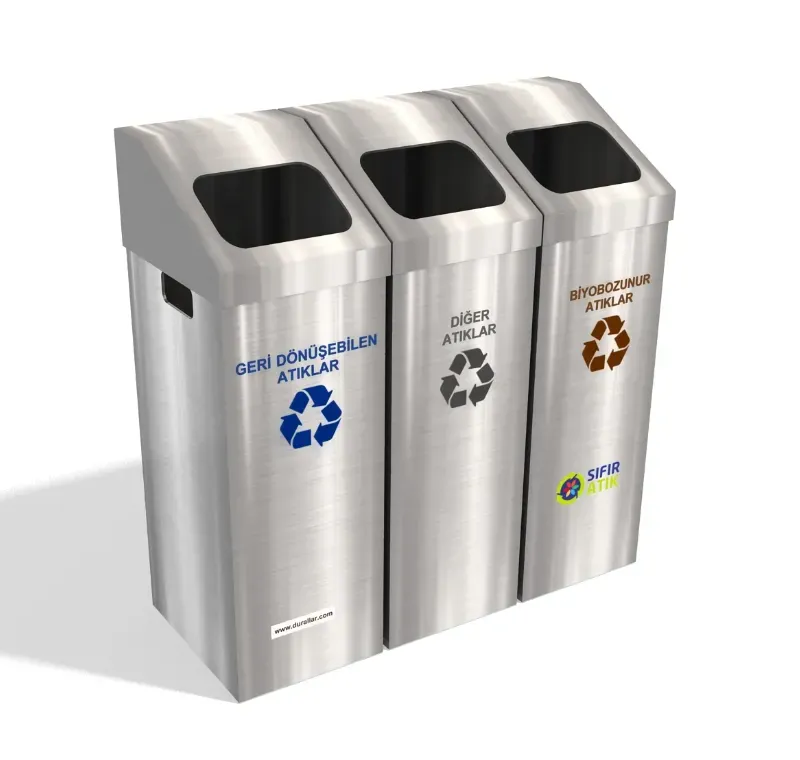 3 lü Geri Dönüşüm Üniteleri -GDK-3024