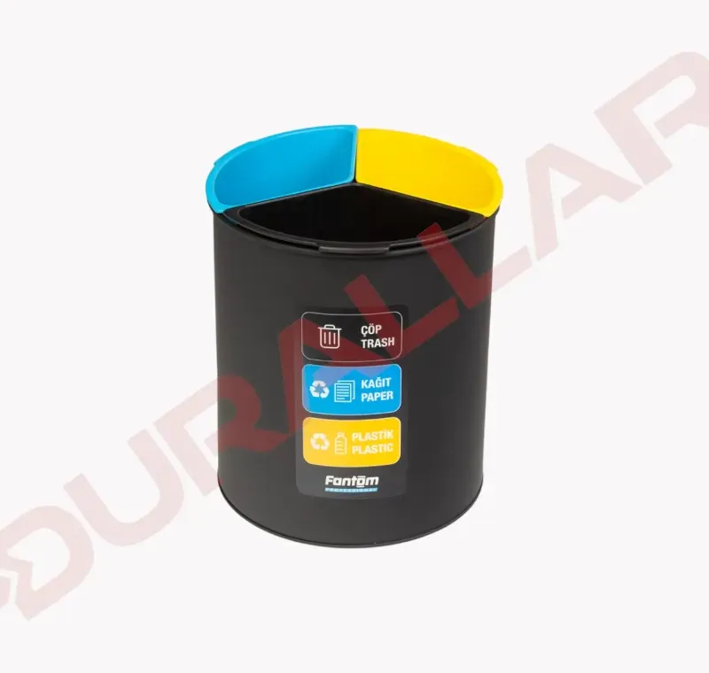 3 lü Masa Altı Geri Dönüşüm Kovası -Roomcycle 30