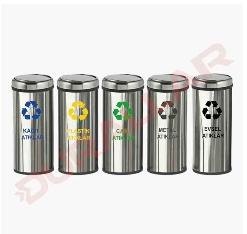 5 li Döner Kapaklı Geri Dönüşüm Kutusu