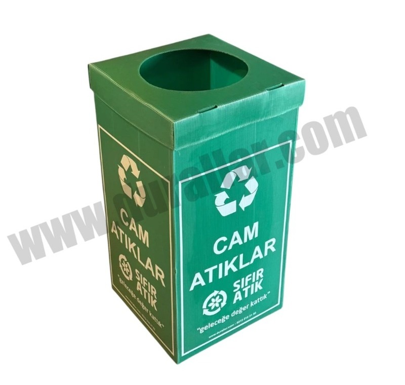Cam Atık Kutusu -PP Katlanır Koli