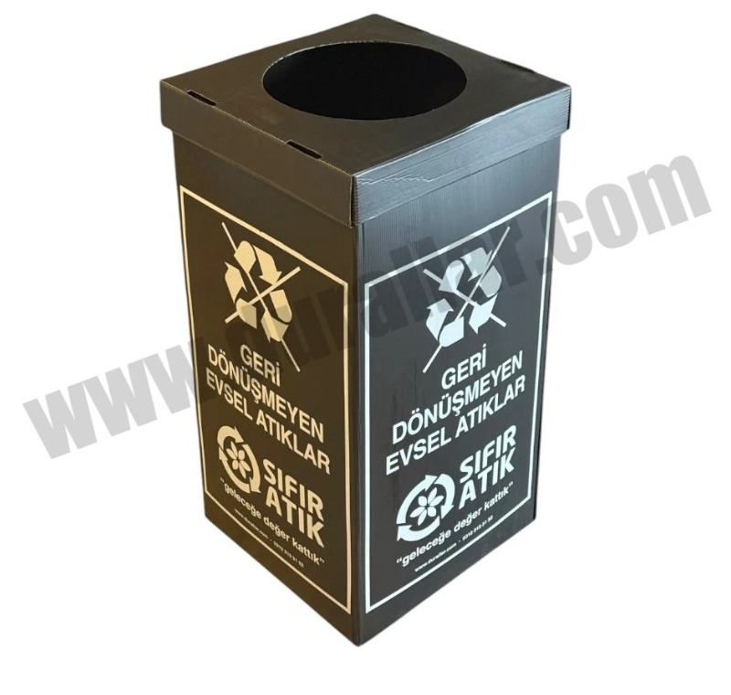 Geri Dönüşmeyen Atıklar Kutusu -PP Baskılı Atık Kutusu