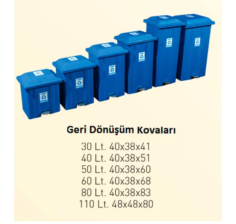 Pedallı Geri Dönüşüm Kovaları