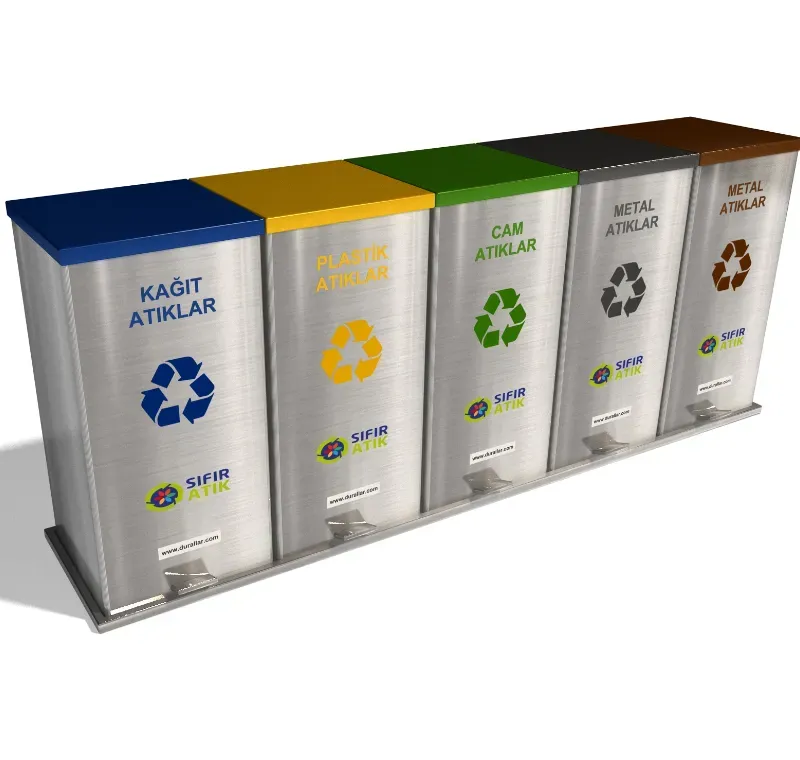 Pedallı Sıfır Atık Çöp Kovası -GDK-5096