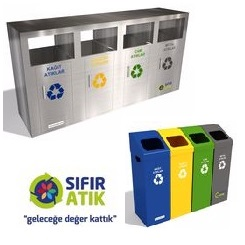 4 lü Sıfır Atık kutuları